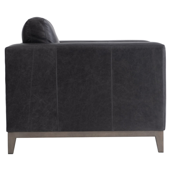 Bernhardt Bernhardt Noel Leather Chair With Feather-Down Cushion, Portobello Wood Base, Plush Track Arms, Toss Pillow (41"W X 40.25"D X 34.25"H) 7322LO