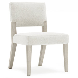 Bernhardt Bernhardt Tempo Side Chair With Wire-Brushed Oak Legs, Performance Fabric, Deep Cushioned Comfort And Rustic Modern Style 346545