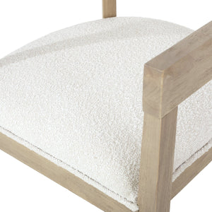 English Elm Christopher Knight Home® - ARM CHAIR Plush Upholstered Dining Club Chair with Rubberwood Frame, Mid-Century Modern Comfort Natural 73989.00ALM