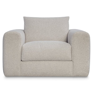 Bernhardt Bernhardt Vista Oversized Fabric Swivel Chair — Plush Upholstery, Knife-Edge Pillow, 360° Motion (Made-To-Order) P4002SA