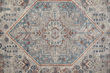 Feizy Rugs Marquette Polyester/Acrylic Machine Made Bohemian & Eclectic Rug Blue/Ivory 6'-7" x 9'-10"