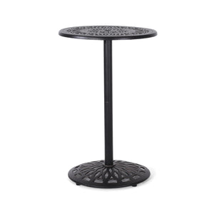 English Elm Christopher Knight Home® - WATERBURY Cast Aluminum Bistro Table Antique Copper Finish — Elegant European Patio Accent, Rust-Resistant Hardware 52473.00