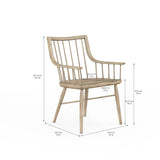 A.R.T. Furniture Frame Windsor Arm Chair, Chestnut (Sold As Set of 2) 278205-2335 Light Brown 278205-2335