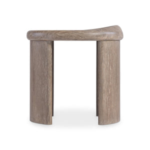 Bernhardt Bernhardt Sculptural Bryant Side Table In Aurum Cast Resin Wood-Grain Finish — Artful, Durable Accent 532122