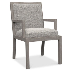 Bernhardt Trianon Ladderback Arm Chair in Gris Finish 314556G