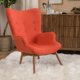 Christopher Knight Home® Hariata Orange Contour Chair - Cozy, Colorful, Modern