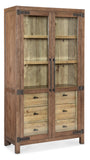 Vineyard Row Display Cabinet Dark Wood 6952-75906-85 Hooker Furniture