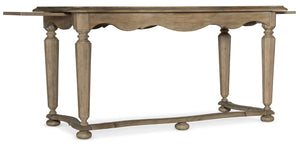 Hooker Furniture Corsica Rustic Acacia Writing Desk With Reclaimed Finish, Center Drawer & Pullout Shelves, 60" 5180-10459