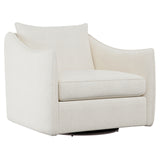 Bernhardt Joli Fabric Swivel Chair 5558-000 White P4812S_5558-000 Bernhardt