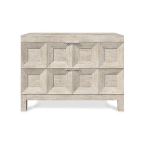 Bernhardt Bernhardt Prado Nightstand With Rustic-Modern Ash & Oak Veneer, Soft-Close Drawers And Usb Charging Tawny 38"W x 19"D x 28"H 324231A
