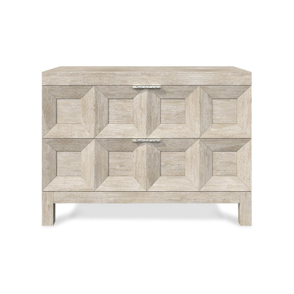 Bernhardt Bernhardt Prado Nightstand With Rustic-Modern Ash & Oak Veneer, Soft-Close Drawers And Usb Charging Tawny 38"W x 19"D x 28"H 324231A
