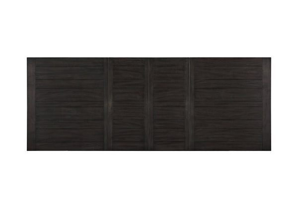 English Elm Steve Silver - Napa 7-Piece Counter Height Dining Set in Dusky Cedar Finish with Plank Top, Double Pedestal Base B081S00194