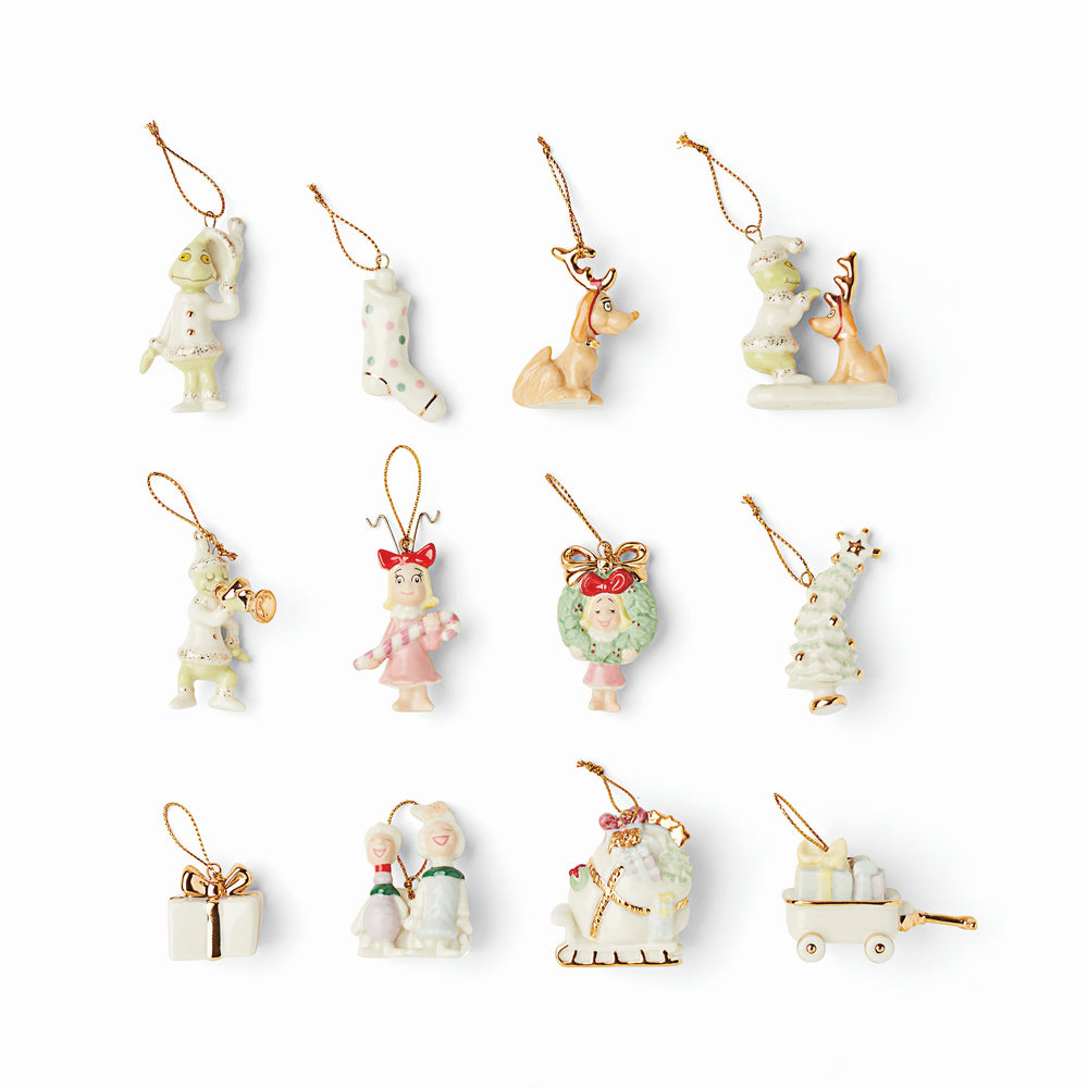 Lenox How The Grinch Stole Christmas 12-Piece Mini Ornaments Multi, NO COLOR PORCELAIN 895921