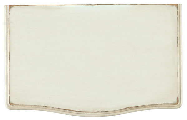 Hooker Furniture Sanctuary Coco En Blanc Nightstand With Cedar-Lined Drawer, Antique Silver Pulls & Integrated Power 5865-90116-02