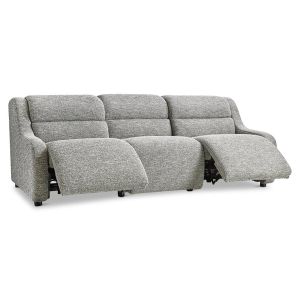Bernhardt Bernhardt Gio Channeled Fabric Power Reclining Sofa with Hidden Controls Modern Living B167RO