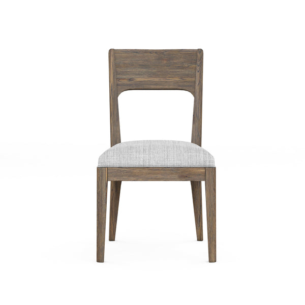 A.R.T. Furniture Set Of 2 - Stockyard Upholstered Side Chair - Rustic Sophistication With Smoked Finish & Protective Glides - Set Of 2 Brown Ash Solids,Knotty White Oak Veneers,Foam,Fabric 284204-2303