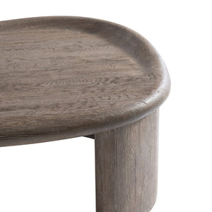 Bernhardt Bernhardt Sculptural Bryant Cocktail Table In Aurum Finish — Asymmetrical Teardrop Top, Woodgrain Resin 532012