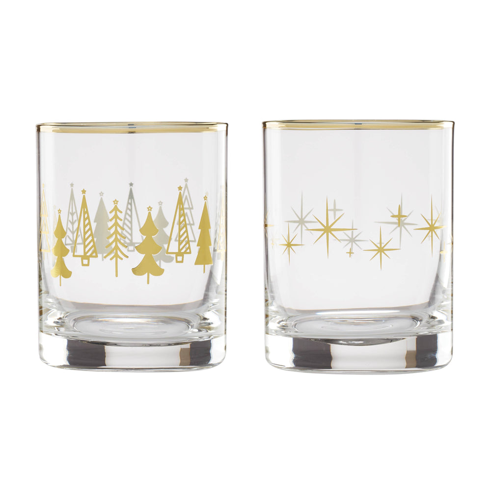 Lenox Cambridge Tree DOF Cocktail Glasses, Set of 2 GOLD GLASS,CRYSTAL 896299