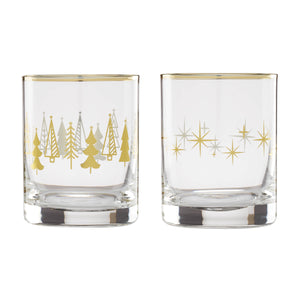 Lenox Cambridge Tree DOF Cocktail Glasses, Set of 2 GOLD GLASS,CRYSTAL 896299