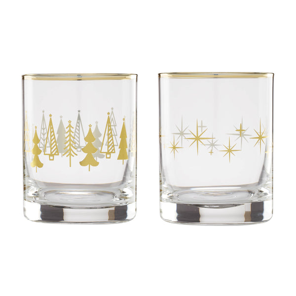 Lenox Cambridge Tree DOF Cocktail Glasses, Set of 2 GOLD GLASS,CRYSTAL 896299