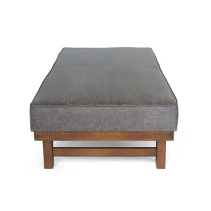 English Elm Christopher Knight Home® - OTTOMAN Modern Microfiber Upholstered Cocktail Bench with Plush Cushion Top for Seating & Décor Slate 62411.00SLATWALN