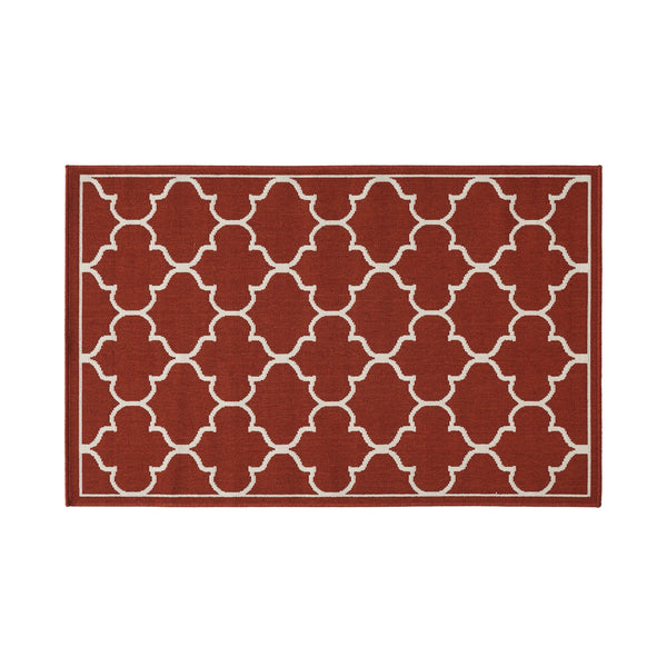 English Elm Christopher Knight Home® - MERIDIAN Red 1295R 3'3" x 5' Machine-Woven Polypropylene Rug, Durable Loop Pile, Easy-Care Accent 65847.00