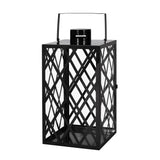 Christopher Knight Home® - Noble House - Ashuelot Outdoor 18" Modern Stainless Steel Lantern