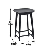 Steve Silver Hilton Counter Stool Black HI600CSB