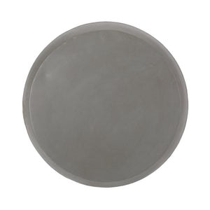 English Elm Outdoor Lightweight Concrete Side Table Artisan Textured Cylinder for Patio or Balcony 73442.00