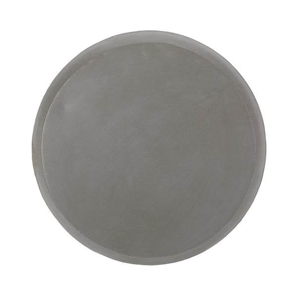 English Elm Outdoor Lightweight Concrete Side Table Artisan Textured Cylinder for Patio or Balcony 73442.00