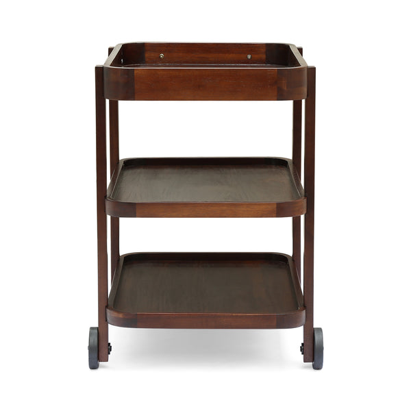 English Elm Christopher Knight Home® - TROLLEY Christopher Knight Home Selleck Mahogany Wood Bar Cart 24"D x 31.75"W Stylish Mobile Server for Entertaining and Bottle Storage 63113.00