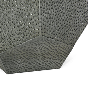 English Elm Christopher Knight Home® - METAL Modern Hammered Iron Geometric Side Table — Sleek Brushed Finish, Sturdy 80 lb Capacity Antique Silver 72228.00