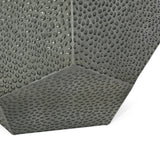 Christopher Knight Home® - Noble House - Pamsha Modern Hammered Iron Geometric Side Table