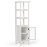 Acadian Bath Storage Tower Pure White B136P158499 Hearth and Haven