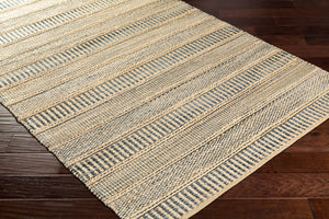 Surya Aria 2' X 3' Handmade Flatweave Rug - Durable Rayon & Jute Blend For Cottage Style Charm Denim Jute,Rayon Iaa1000-23