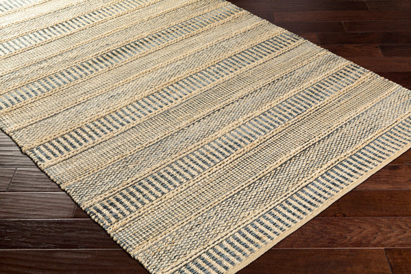 Surya Aria 2' X 3' Handmade Flatweave Rug - Durable Rayon & Jute Blend For Cottage Style Charm Denim Jute,Rayon Iaa1000-23