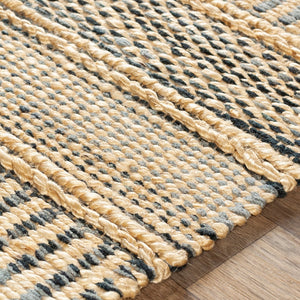 Surya Aria 2' X 3' Handmade Flatweave Rug - Durable Rayon & Jute Blend For Cottage Style Charm Denim Jute,Rayon Iaa1000-23