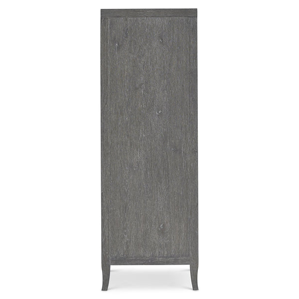 Bernhardt Bernhardt Tribeca Tall Drawer Chest With Tadon White Oak Finish, 5 Soft‑Close Drawers, Rustic Style 333118