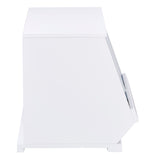 Homelegance By Top-Line Delrico Modular Stacking Storage Bins White MDF