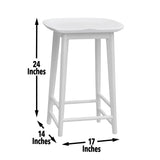 Steve Silver Hilton Counter Stool White HI600CSW