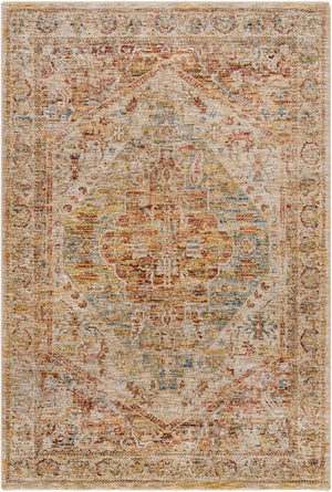 Naila IAL-2300 9' x 12'2" Machine Woven Rug IAL2300-9122  Tan, Sage, Light Sage, Mustard, Olive, Rust Surya