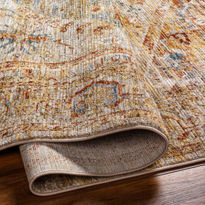 Naila IAL-2300 9' x 12'2" Machine Woven Rug IAL2300-9122  Tan, Sage, Light Sage, Mustard, Olive, Rust Surya