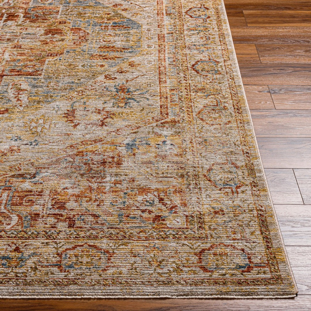 Livabliss Naila Traditional Fringe Area Rug Turkey Woven Polyester Pile Living Room Anchor Tan, Sage 12' x 15' IAL2300-1215