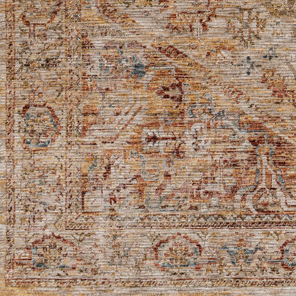 Livabliss Naila Traditional Fringe Area Rug Turkey Woven Polyester Pile Living Room Anchor Tan, Sage 2'7" x 7'3" IAL2300-2773