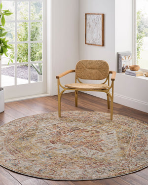 Livabliss Naila Traditional Turkish Woven Polyester Area Rug with Fringe for Formal Living Rooms Tan, Sage 2'7" x 10' IAL2301-2710