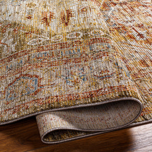 Naila IAL-2301 9' x 12'2" Machine Woven Rug IAL2301-9122  Tan, Sage, Mustard, Light Sage, Olive, Rust Surya