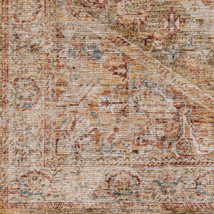 Livabliss Naila Traditional Turkish Woven Polyester Area Rug with Fringe for Formal Living Rooms Tan, Sage 10' x 13'11" IAL2301-1014