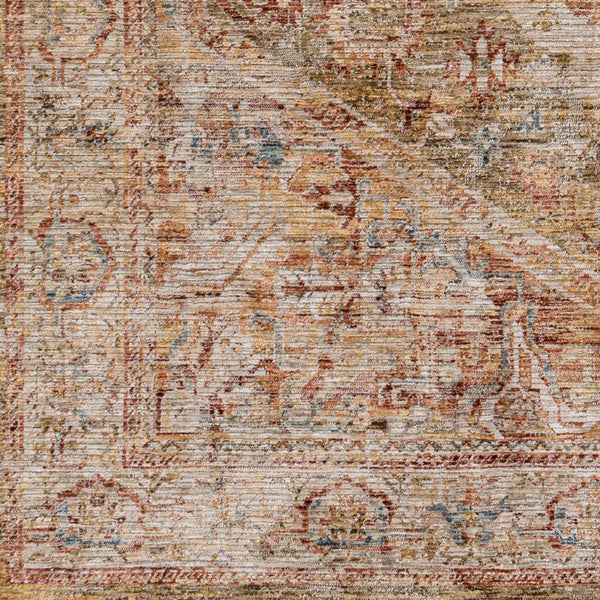 Livabliss Naila Traditional Turkish Woven Polyester Area Rug with Fringe for Formal Living Rooms Tan, Sage 10' x 13'11" IAL2301-1014