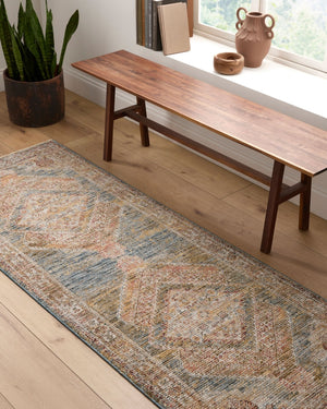 Livabliss Naila Traditional Turkish Machine Woven Polyester Rug with Fringe for Large Rooms Tan, Sage 5'3" x 5'3" IAL2302-53RD