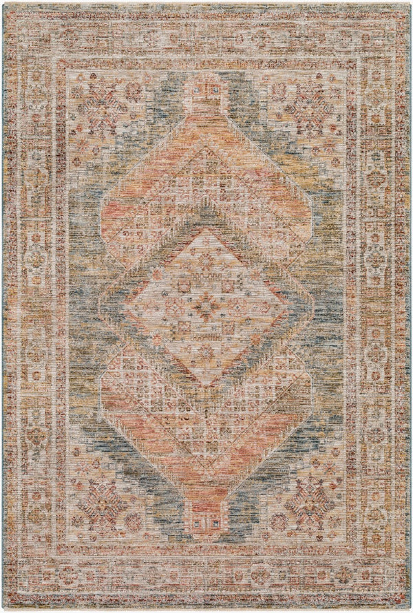 Livabliss Naila Traditional Turkish Machine Woven Polyester Rug with Fringe for Large Rooms Tan, Sage 9' x 12'2" IAL2302-9122
